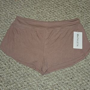 NWT Athleta Well Rested Ribbed Sleep Short Lounge Soft Comfy Size Large